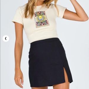 Princess Polly Black Mini Skirt